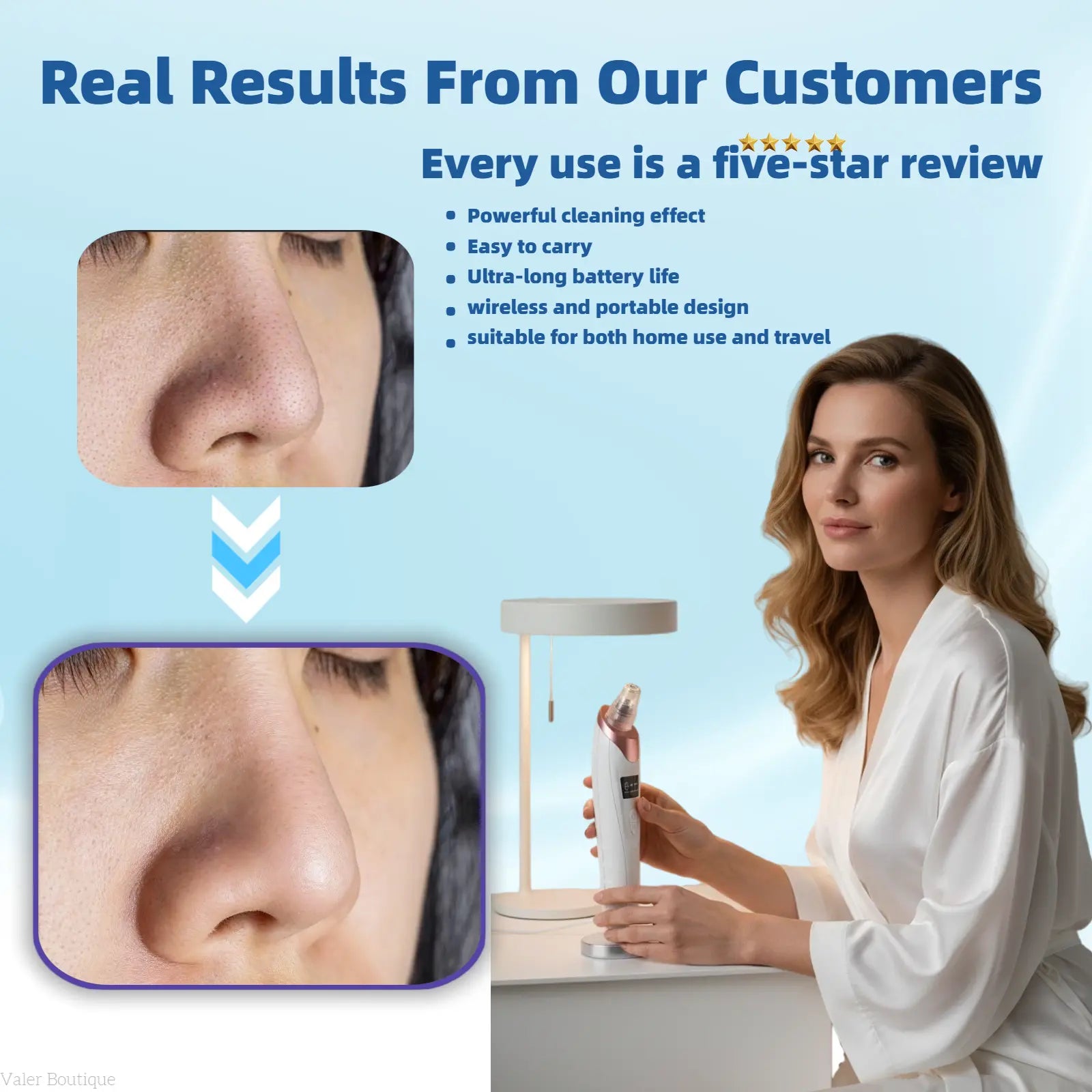 Blackhead Remover Pore Vacuum USB Rechargeable Blackhead Extractor Facial Beauty Instrument Facial Beauty Facial Cleaner Electric Acne Removal Tool